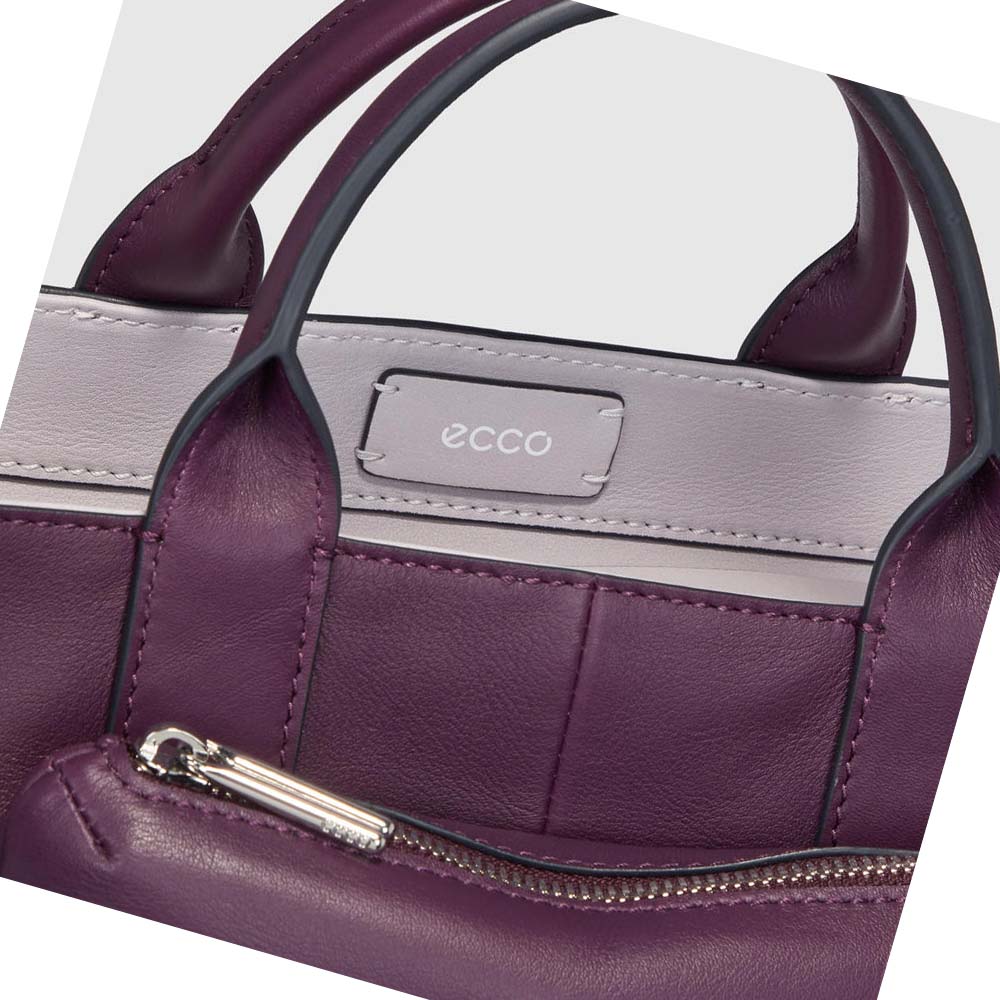 Men's Ecco Pillow Handbag Purple | USA 742NWY